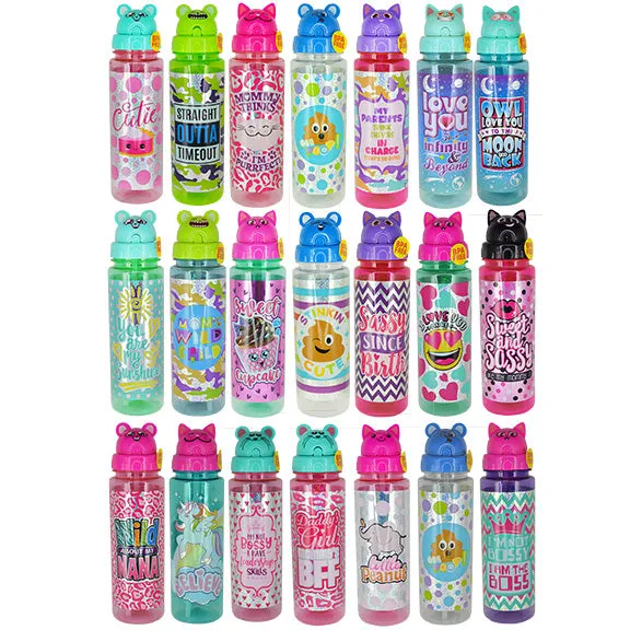 24Oz Kids Water Bottle Assortment Floor Display - 24 Pieces Per Retail Ready Display 88211