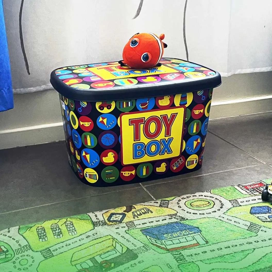 25L Deep Storage Utility Box - Kids Toy Box Printed