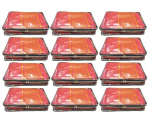 2.5" full transparent saree cover | closet organizer pack of 12 pcs.