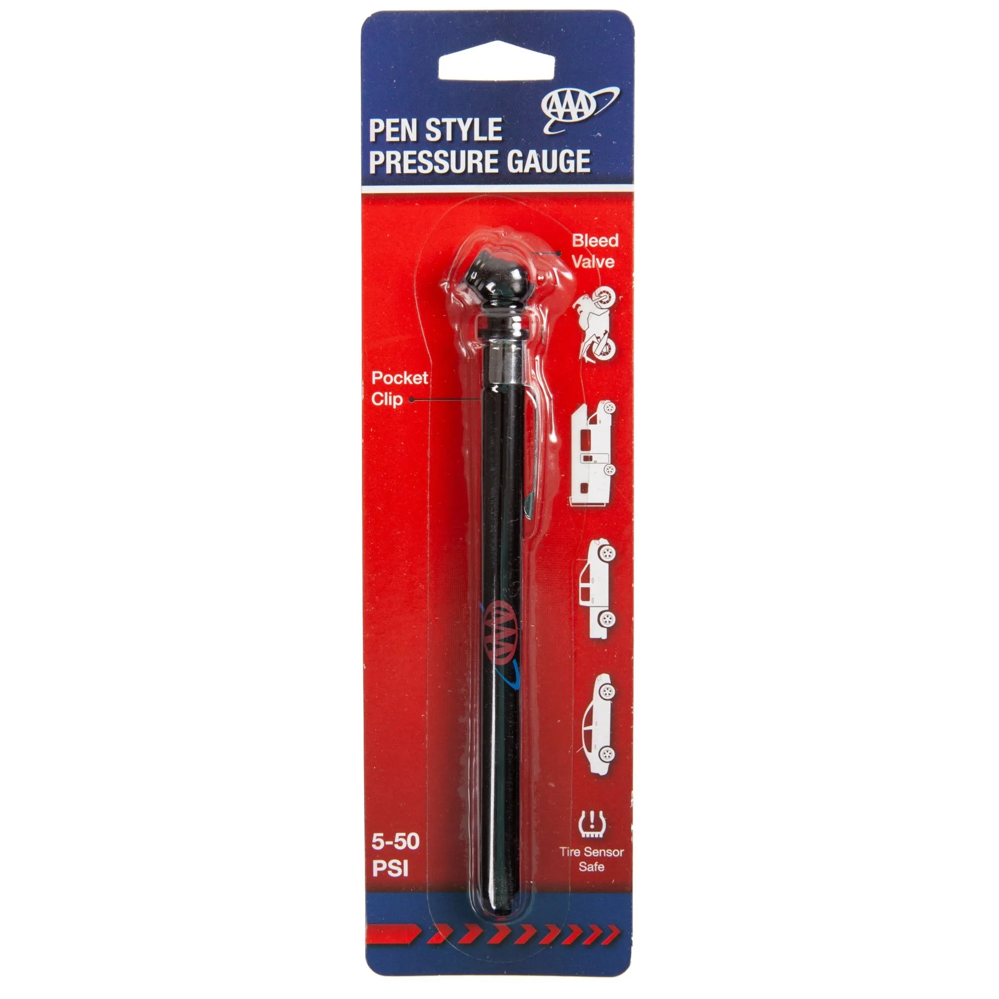 AAA Pen Style Tire Gauge