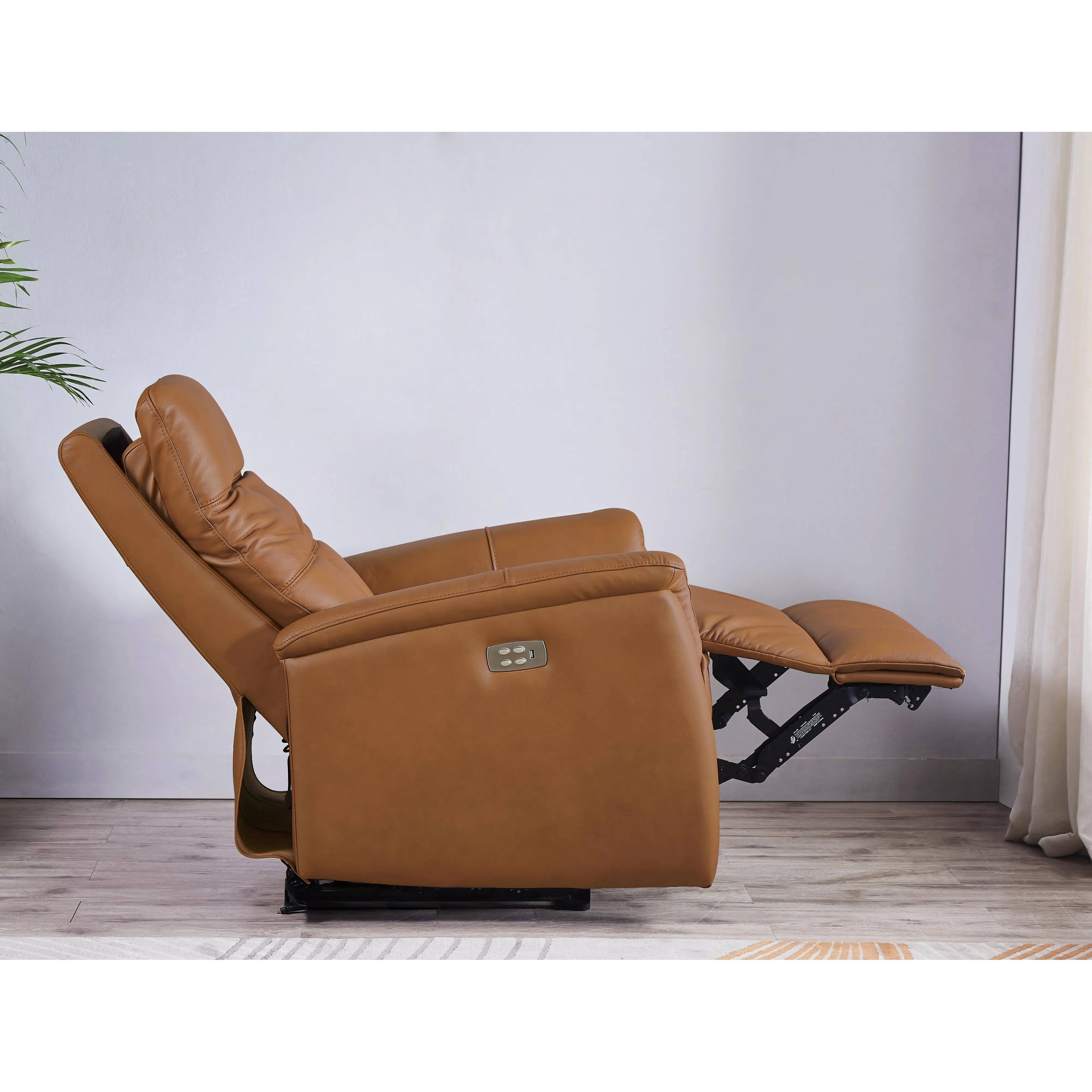 Amax Leather Benson Power Leather Recliner 6673W-10P2-2523