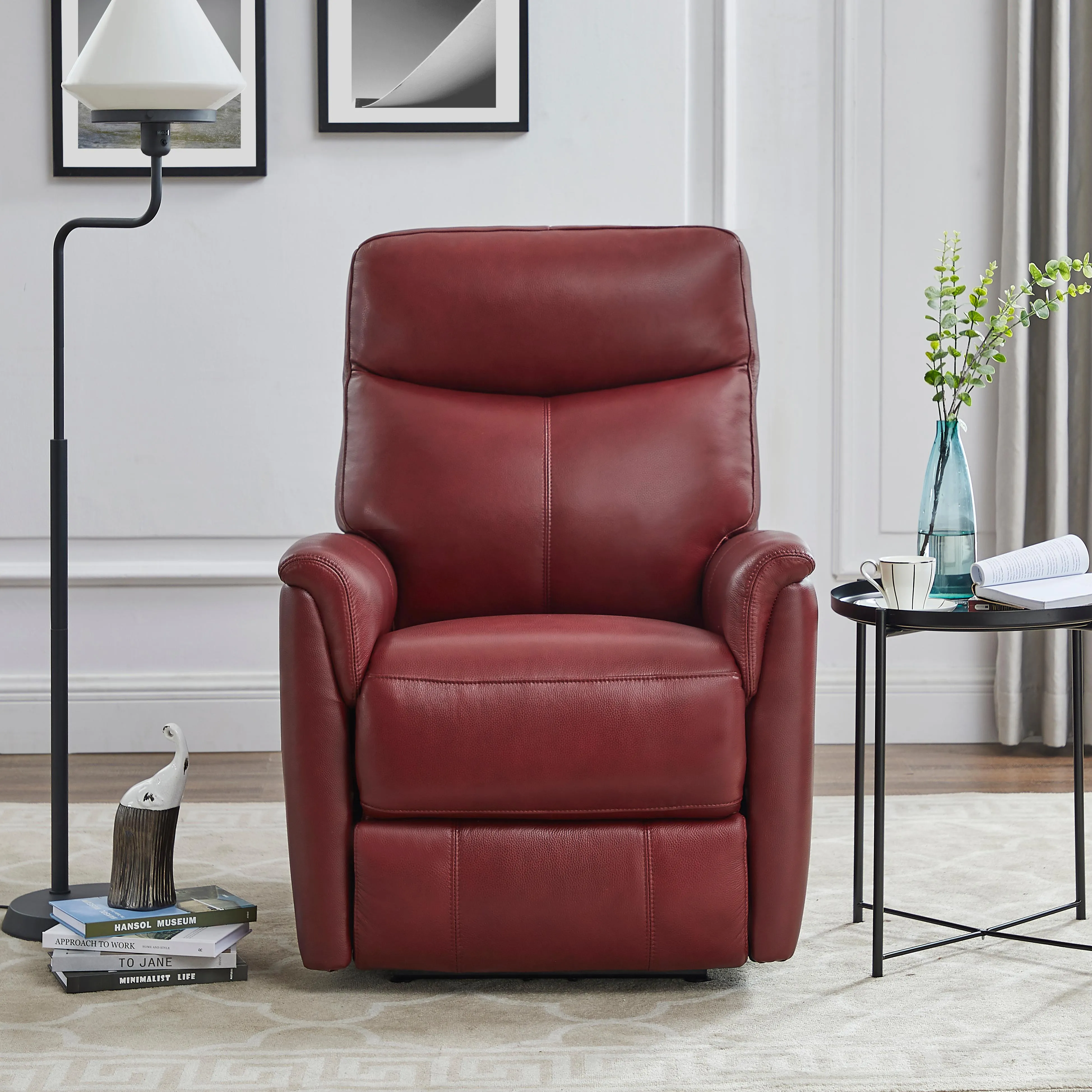 Amax Leather Columbia Power Leather Recliner 6915W-10P2-2169