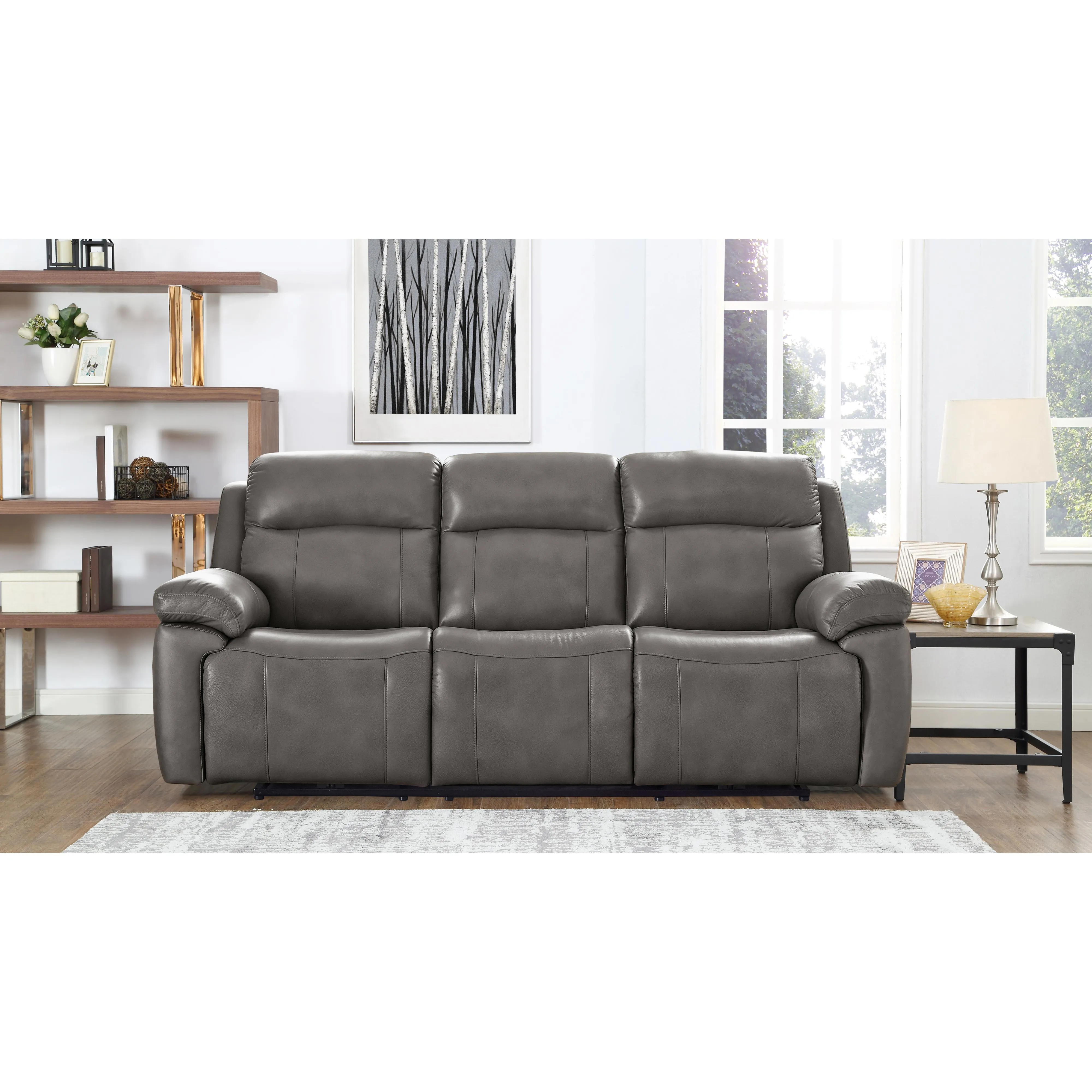 Amax Leather Sydney Power Reclining Leather Sofa 6565-30P3Z-2131A-1S/6565-30P3Z-2131A-2B