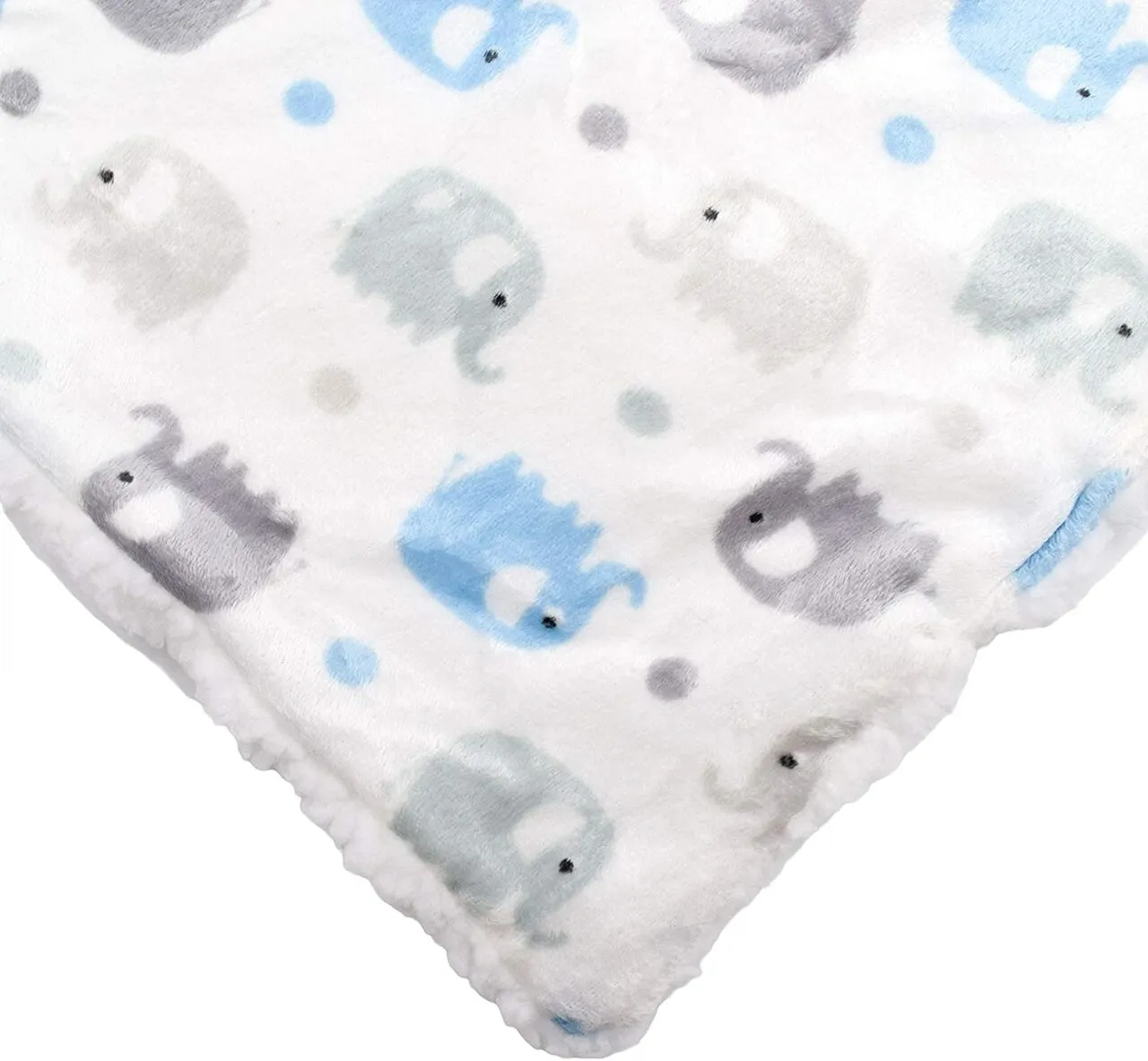 Baby Blanket Blue Elephant