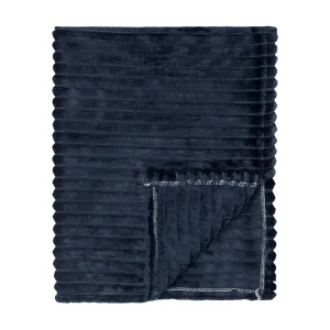 Baby Fleece Blanket - 30" by 40" - Dark Blue