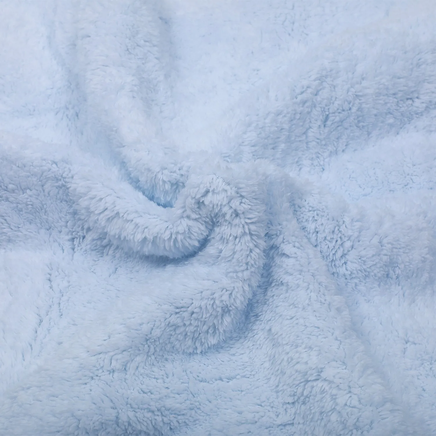 Baby Moo Bear In Pram Snuggly Bubble Blanket - Blue