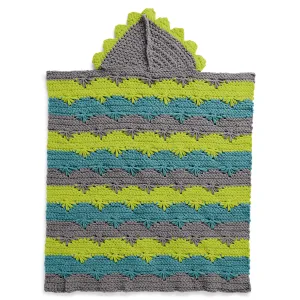 Bernat Dino Hood Crochet Blanket