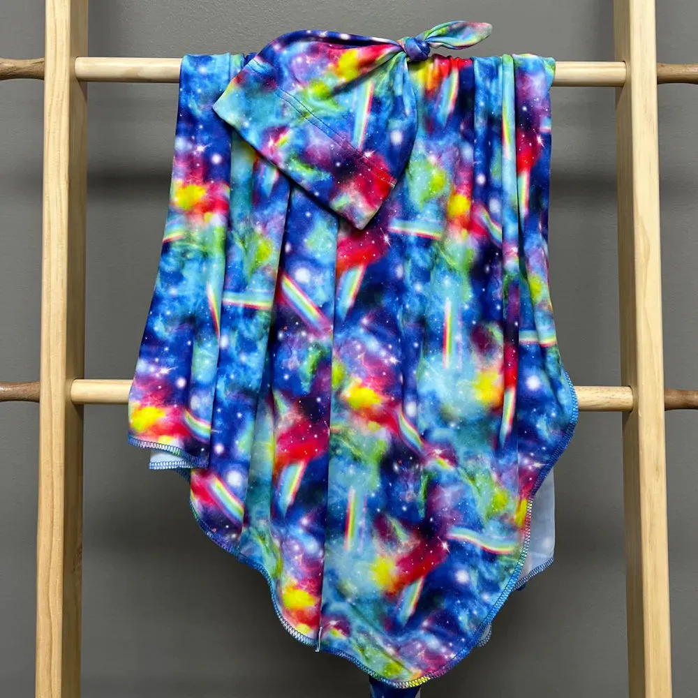 Bumblito | Stretch Swaddle Set ~ Rainbow Galaxy