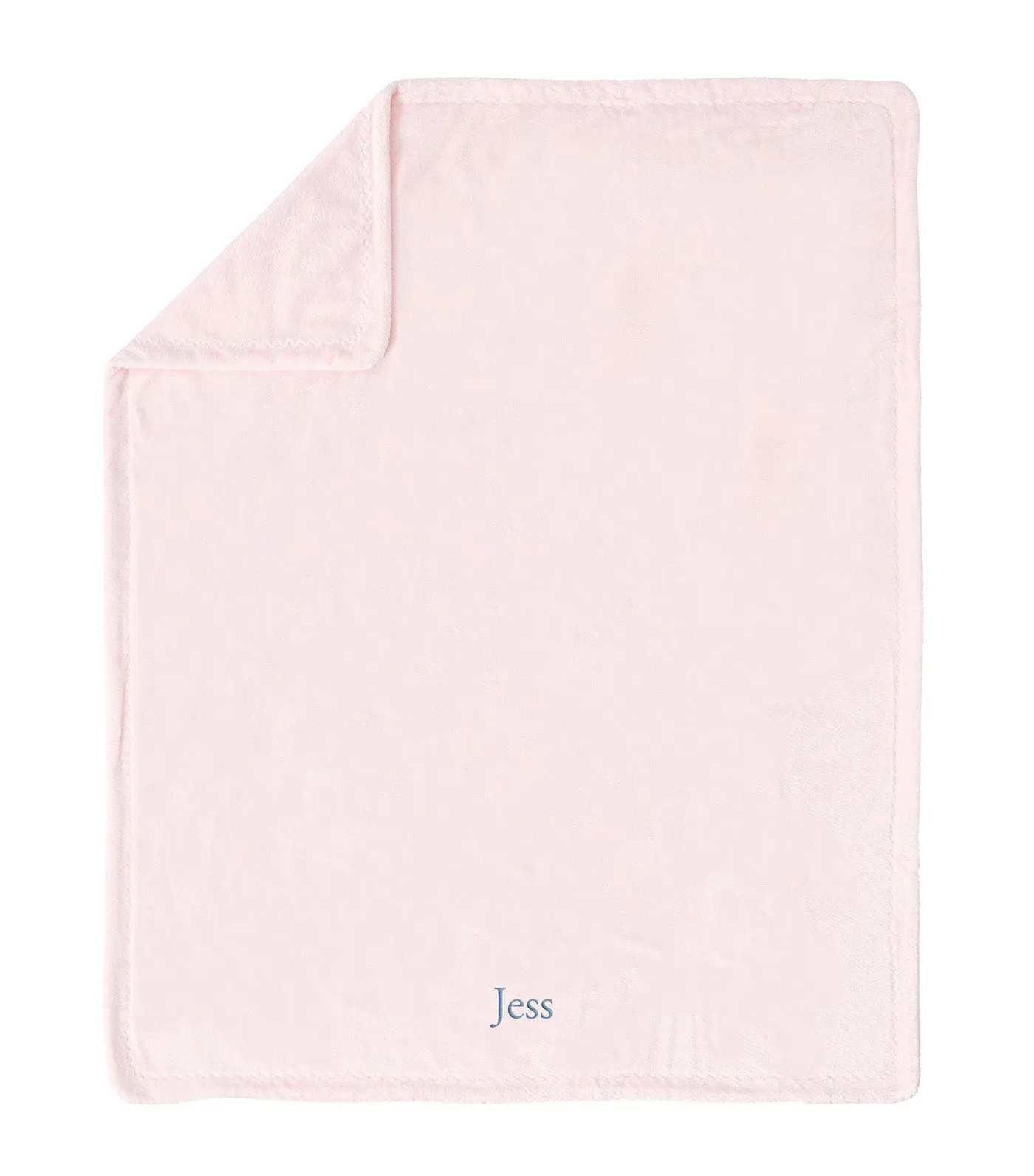 Chamois Baby Blanket - Light Pink