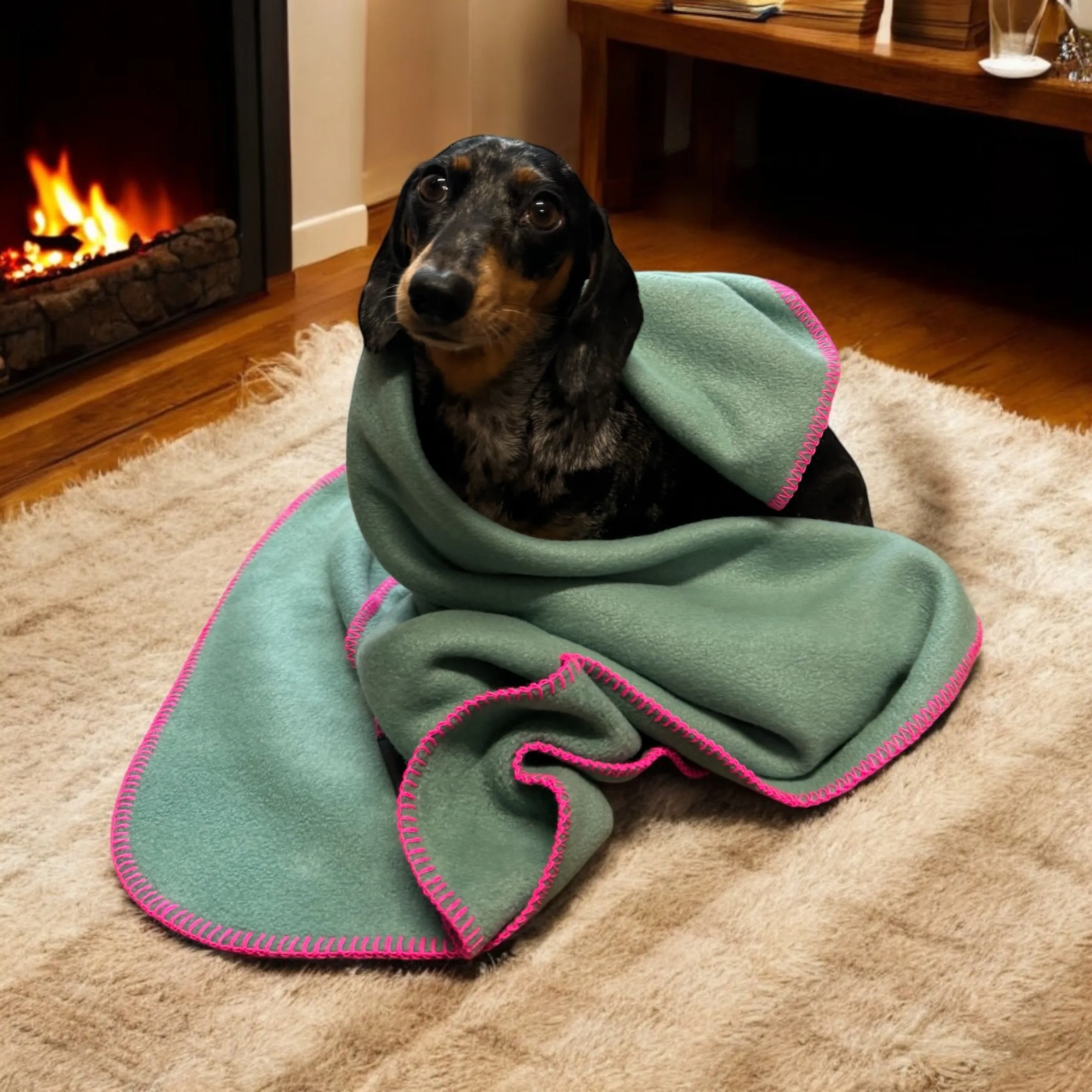 Doghouse Stitched Blankets for Dogs