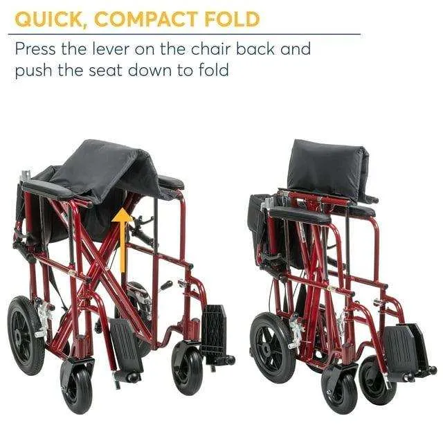 Drive Medical Bariatric Heavy Duty Transport Wheelchair