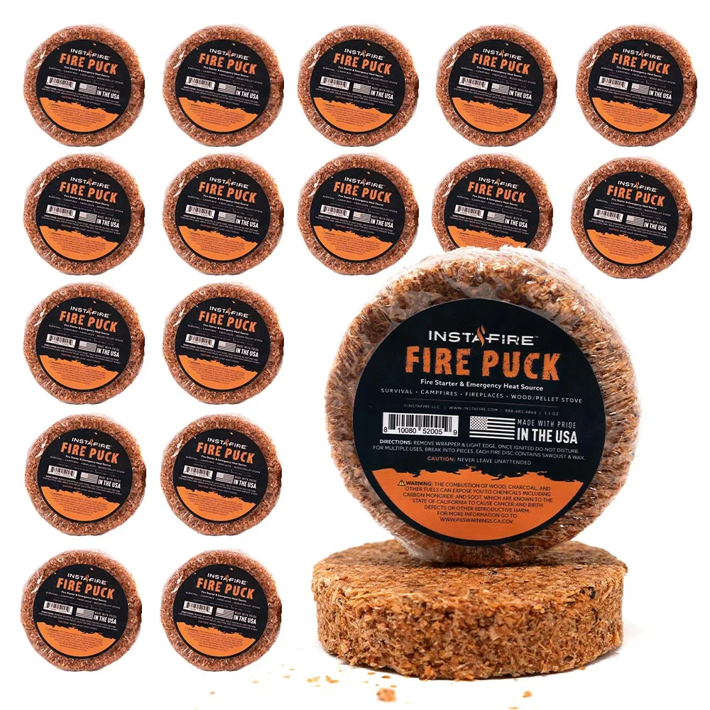 Fire Puck Fire Starter - 18 Pack