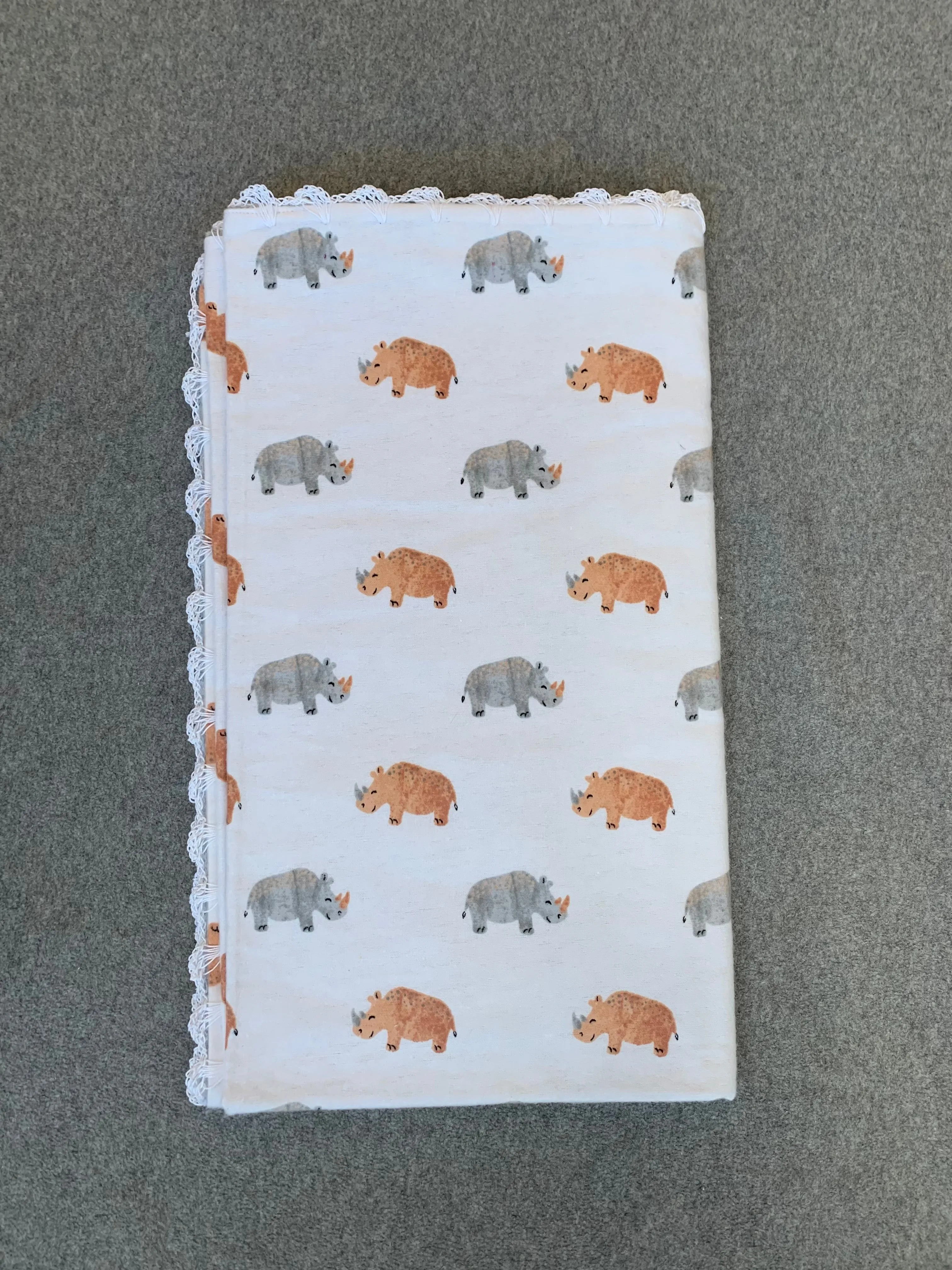 Handmade Reversible double sided Baby Blanket