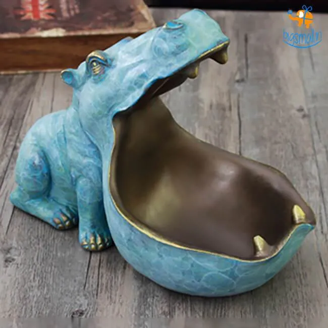 Hippopotamus Storage Table Decorative