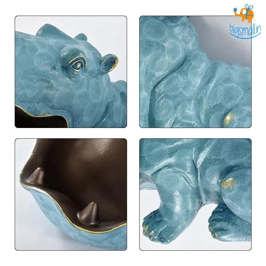 Hippopotamus Storage Table Decorative