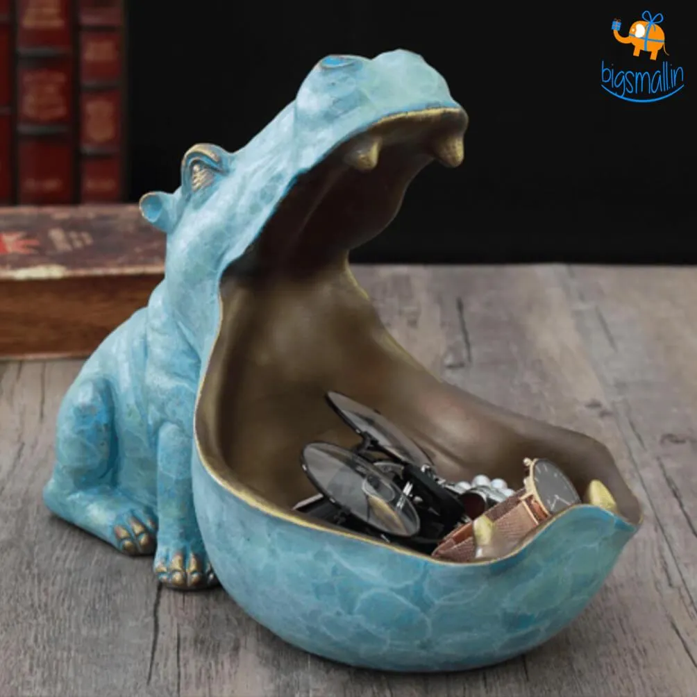 Hippopotamus Storage Table Decorative