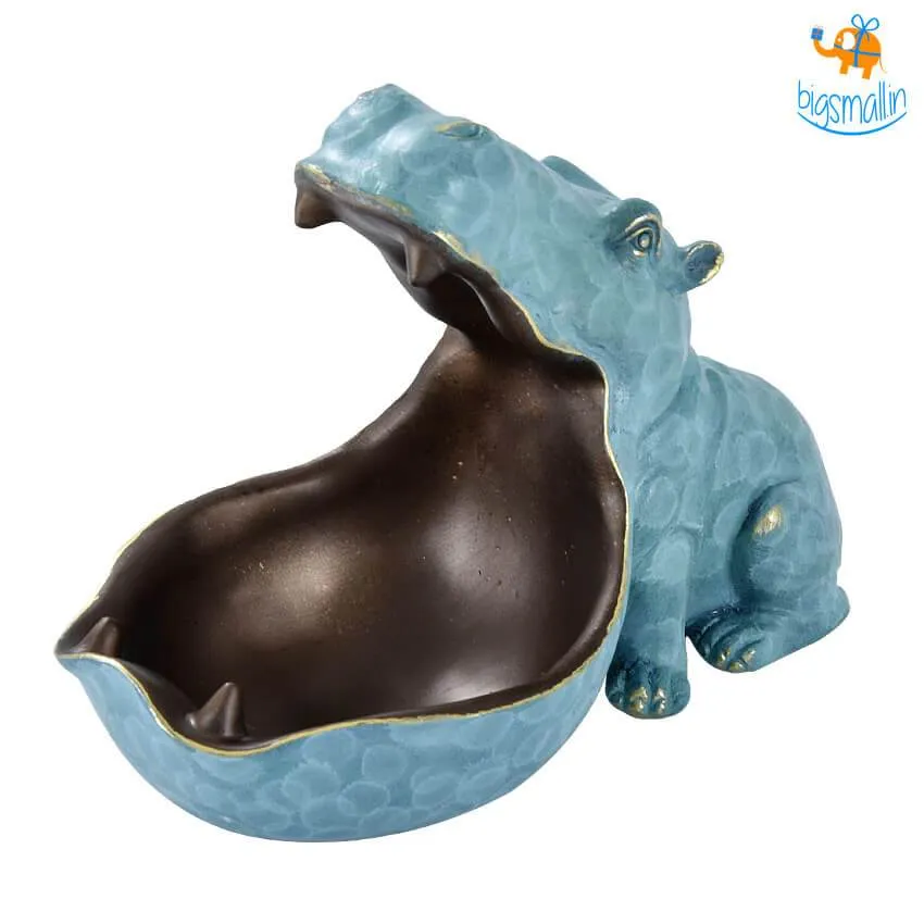 Hippopotamus Storage Table Decorative