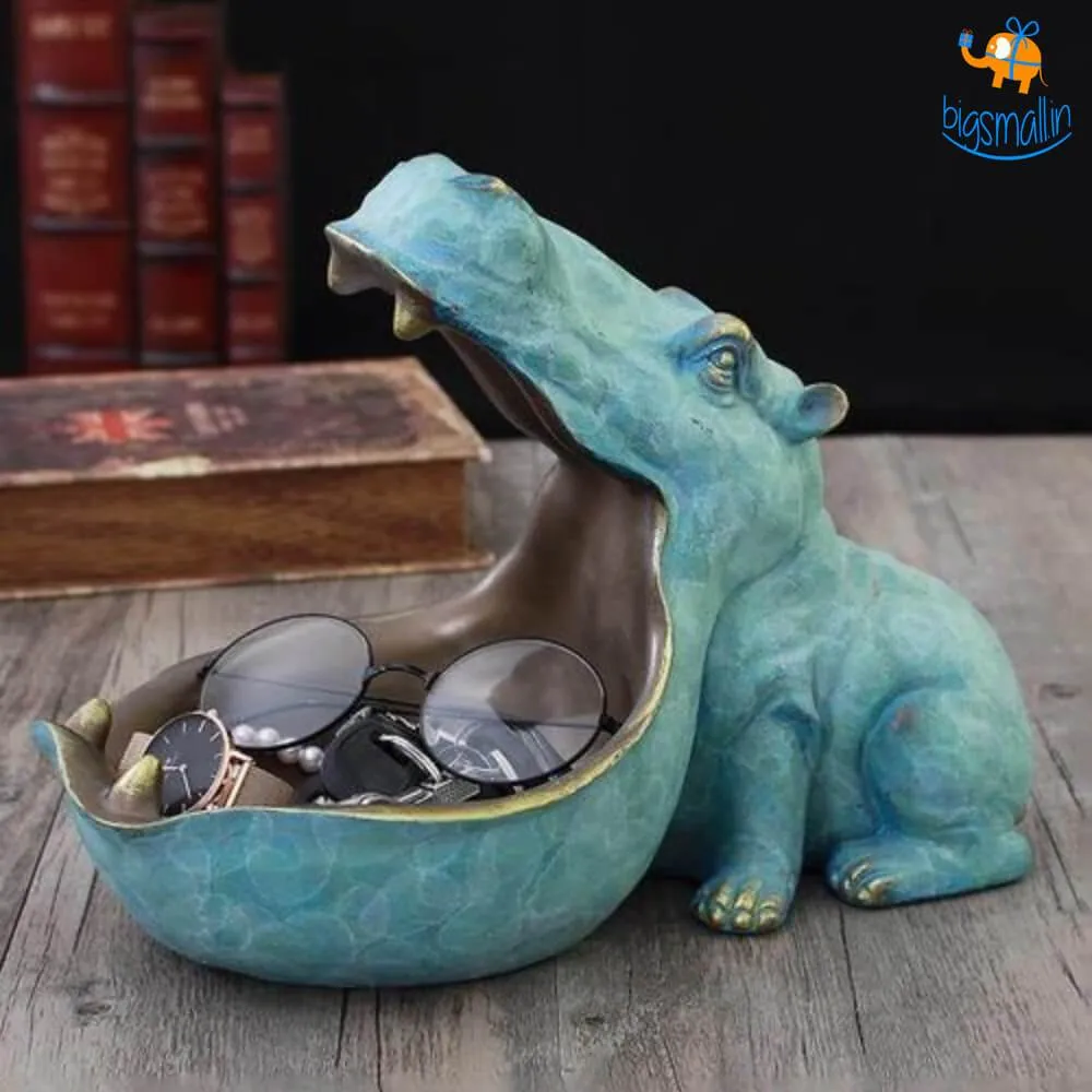 Hippopotamus Storage Table Decorative