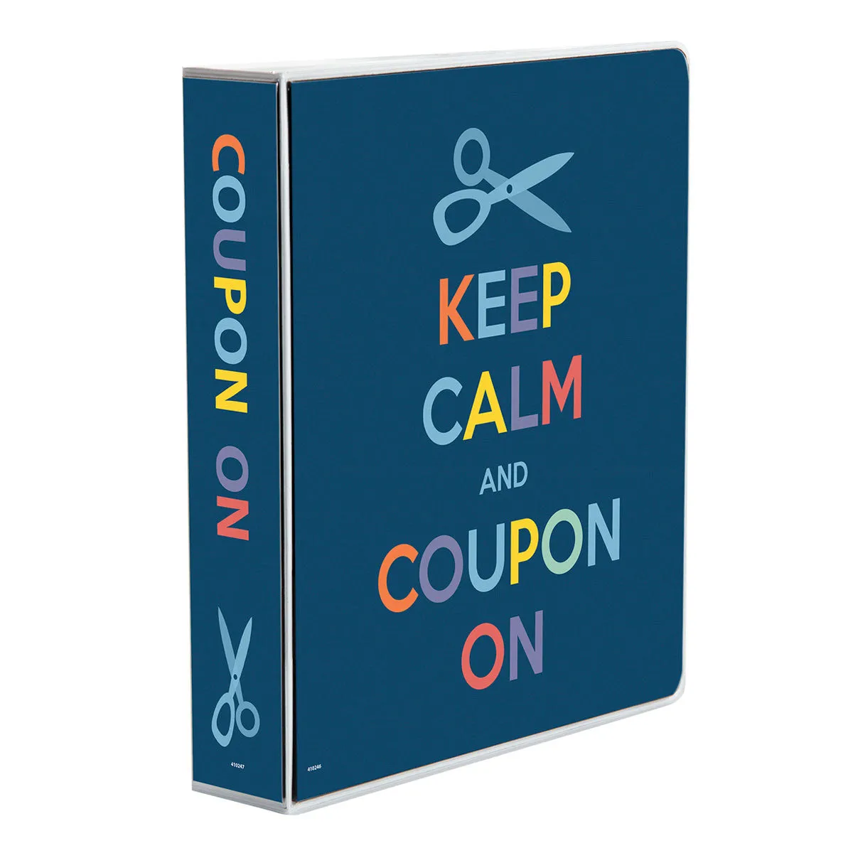 Keep Calm 3-Ring Coupon Organizer Binder