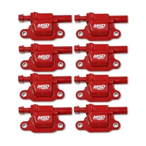 MSD Coil Red Square GM V8 2014-Up 8 Pack