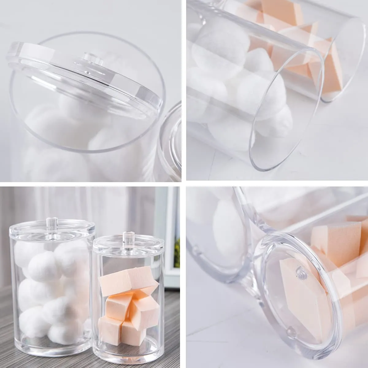 MultiPurpose Acrylic Cotton Swab Holder