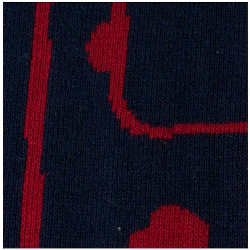 Navy & Red Safari Cotton Baby Blanket