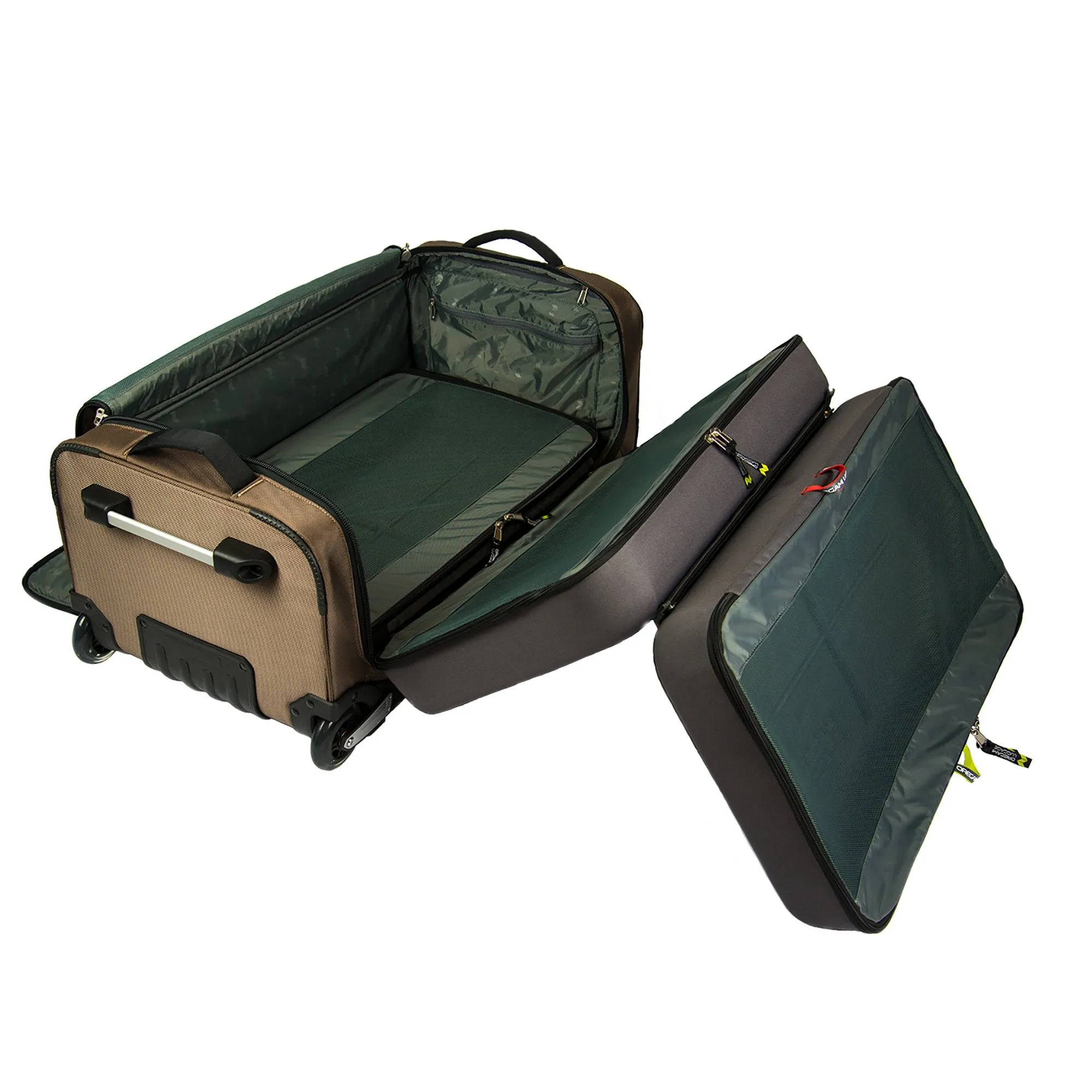 Oregami Rolling Duffle Suitcase with Fold-Out Organizers