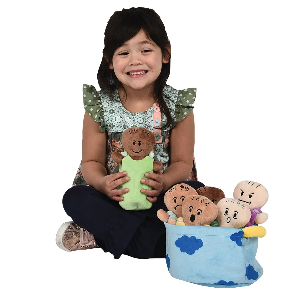 Plush Diverse Expression Baby Dolls | Cuddly Emotional Learning Dolls