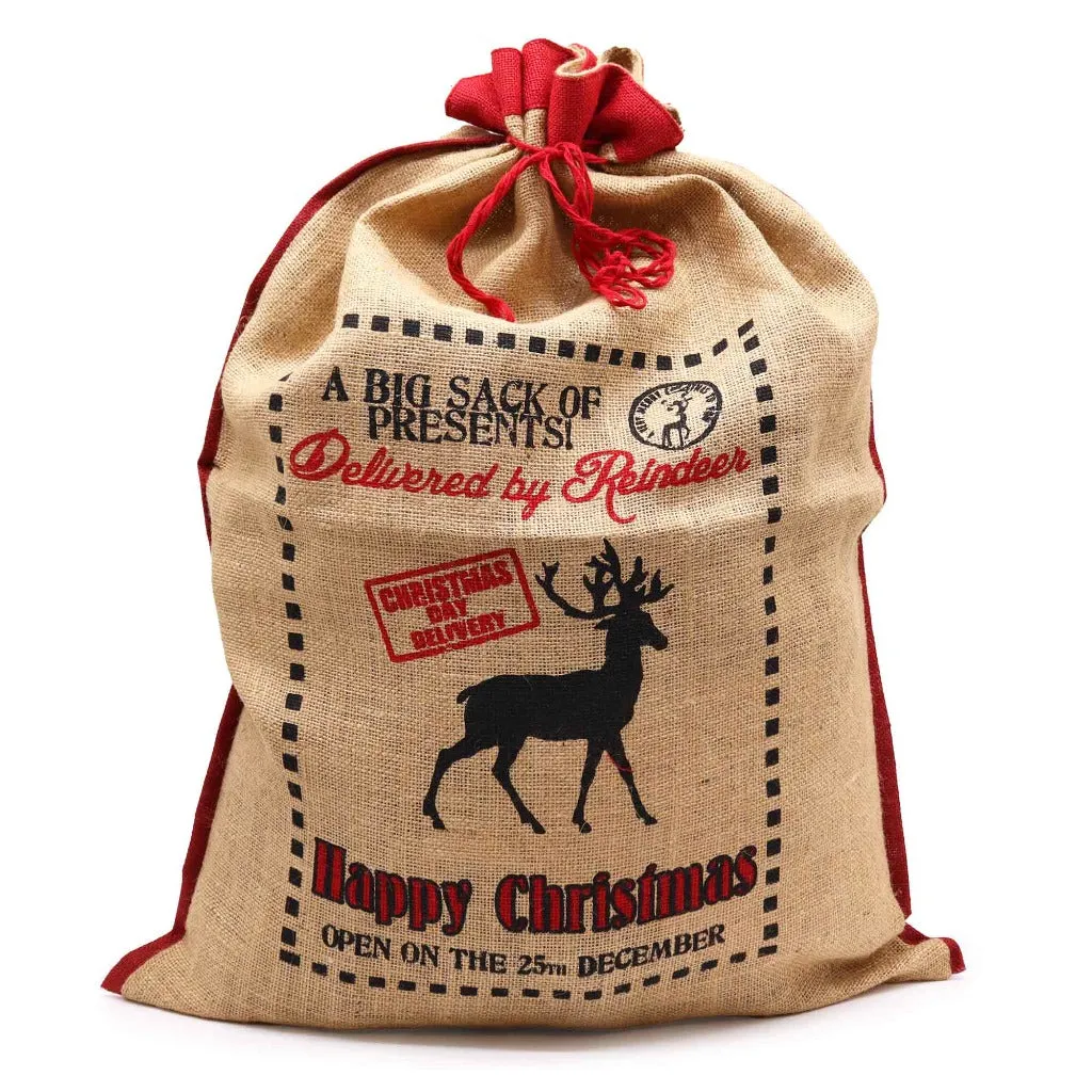 Reusable Christmas Present Bags - Santa Sacks - Natural Xmas Stockings