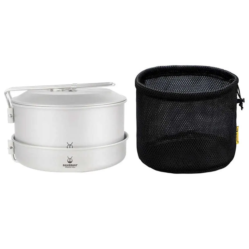 SilverAnt | Camping Cookware Set | 1600ml/54.1 fl oz