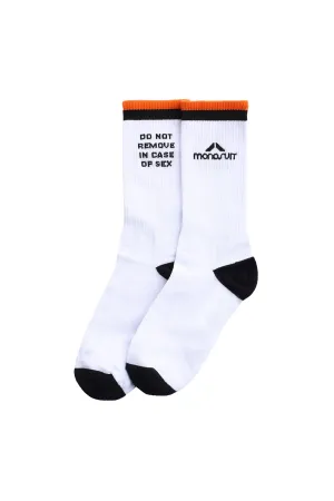 SOCKS Sacks White/Orange