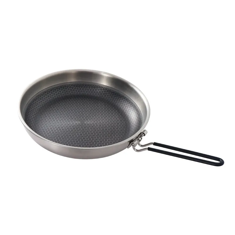 Stainless Steel Honeycomb Shed Non-Stick Pan