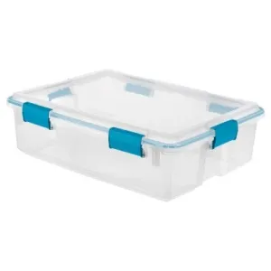 Sterilite Storage Bin Clear with lid 37qt 1pc