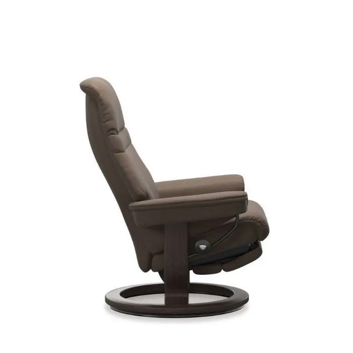 Stressless® Sunrise Large Leather Recliner - Classic Power - Special Buy (Batick Batick Mole)