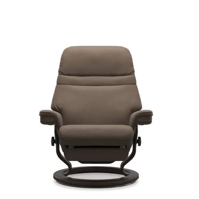 Stressless® Sunrise Large Leather Recliner - Classic Power - Special Buy (Batick Batick Mole)