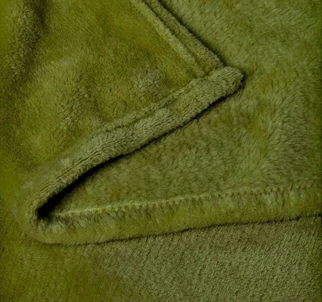 Super Soft Blanket Range Moss Green