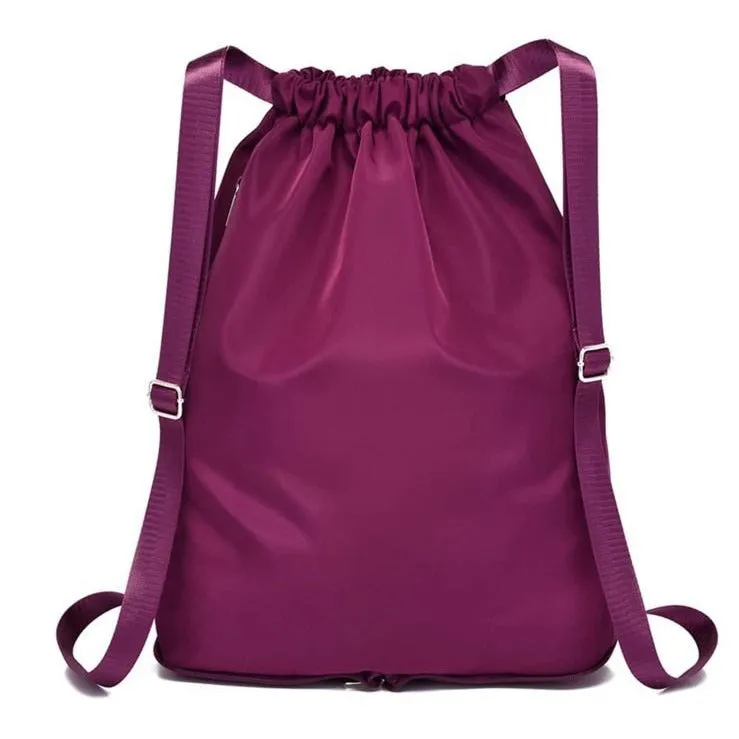 Travel Drawstring Bag (Dark Purple)